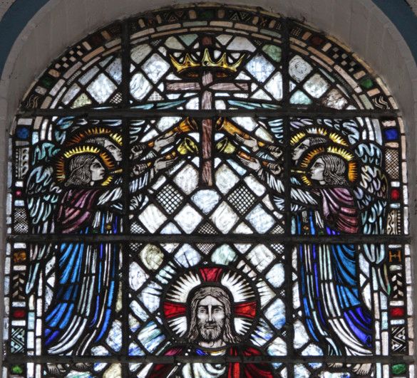 stained glass - top portion