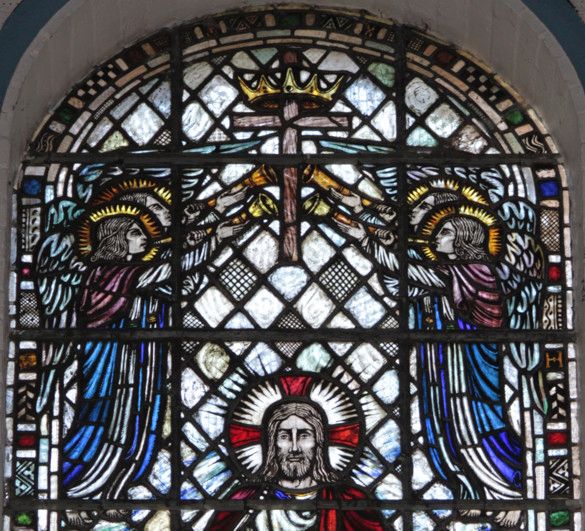 stained glass - top portion