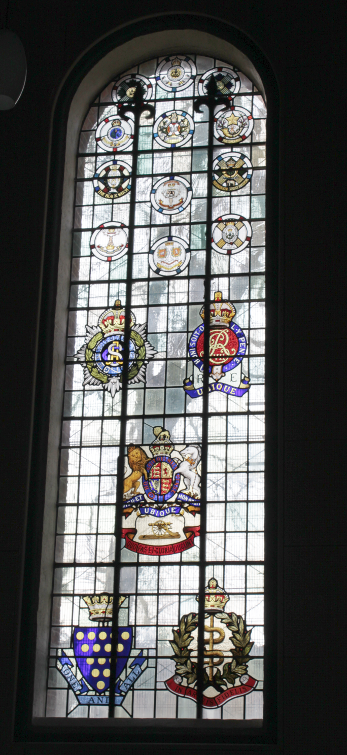 Regimental crests
window
