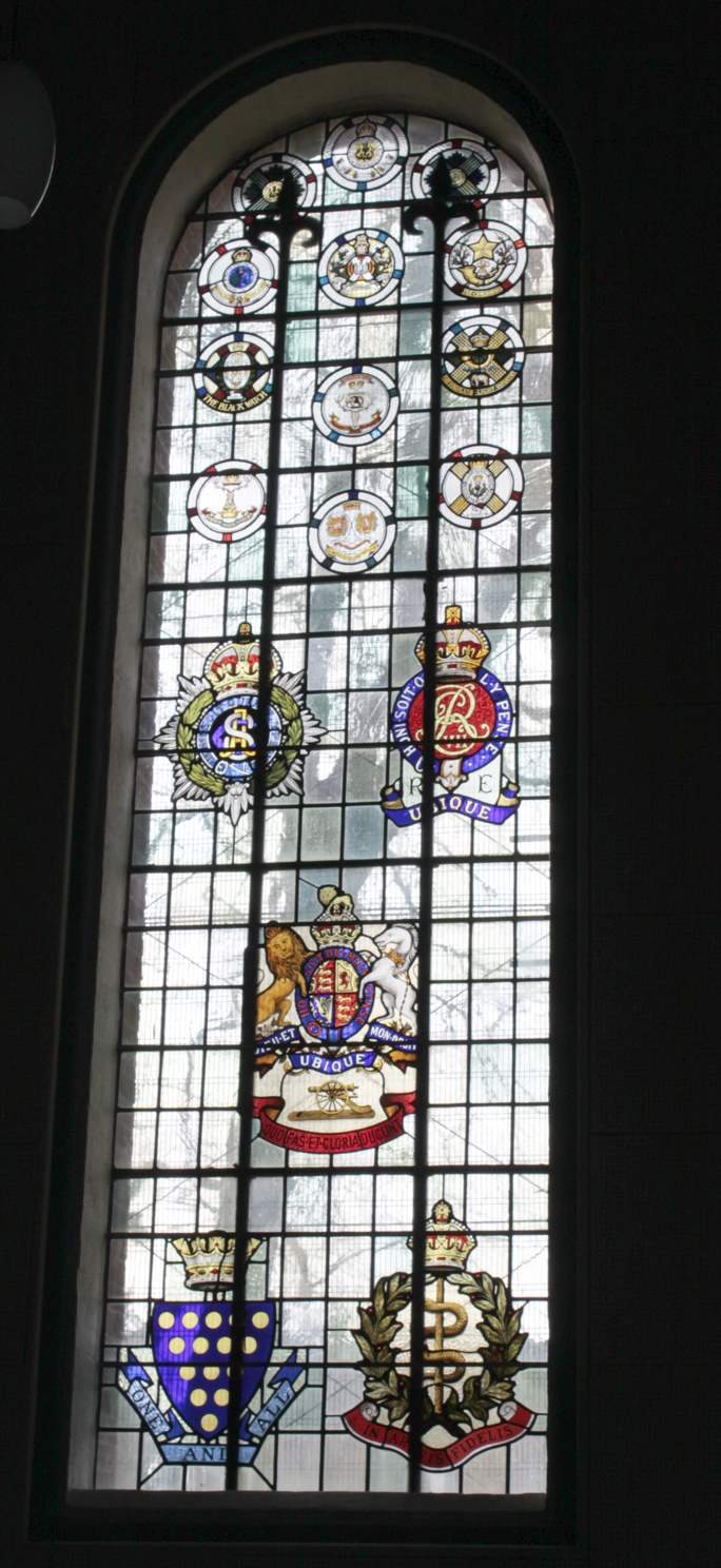 Regimental crests
window