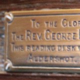 Prayer Desk plaque