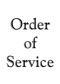 Order of Service